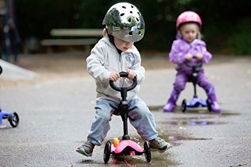 Micro mitwachsender Kinderroller Mini Micro 3in1 in Pink - 4