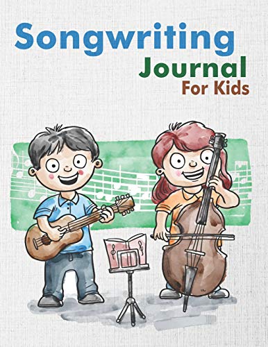 Songwriting Journal for Kids: Dual Wide Staff Manuscript Sheets & Wide Ruled/Lined Songwriting Paper Journal For Kids & Teens