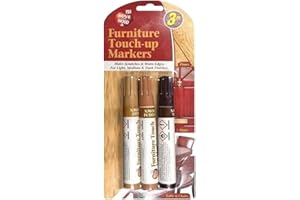 Fabulouz 3 X Furniture Touch Up Pen Set - Brown - Instantly Restores Scratches on Wood, Cabinets and Floors - Quick Drying and Permanent