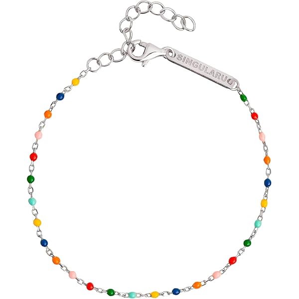 SINGULARU Bracciale Pearls Dots In Acciaio Placcato Oro 18Kt E Perle D'Acqua Dolce - 16+3 Cm, Gioiello Donna, Regalo Con Astuccio