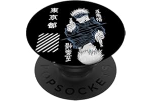 SHIRTRUNNER1 Vêtements de style anime manga Otaku Comic Heroes Tokyo. PopSockets PopGrip Interchangeable