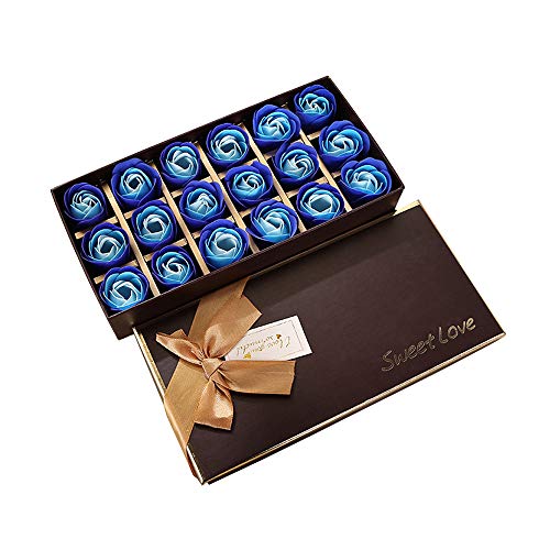18pcs rose soap flower handmade rose perfumado pétalos de jabón de baño en caja de regalo