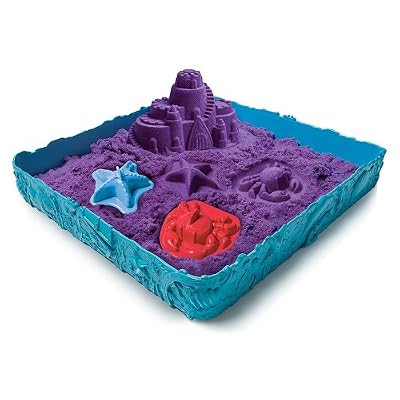 Kinetic Sand - 6024397 - Kit De Loisirs Créatifs - Coffret - Château De Sable-Coloris Aléatoire