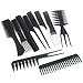 TRIXES 10Pc Salon Hair Styling Hairdressing hairdresser Barber Combs Set