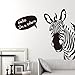 Produktbild GOUZI Männer der personalisierten Zebra Kopf bar KTV Ballroom night club Wand Dekorationen 66 * 82 cm Wandaufkleber abnehmbare Wall Sticker für Schlafzimmer Wohnzimmer Hintergrund Wand Bad Studie Friseur