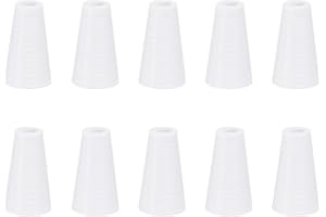 sourcing map 10Pcs Cord Knobs, 19mm Window Blind Tassels Plastic Pull Cord Tassel Drops Pull End Pendant for Window Blinds Shade Curtain, White