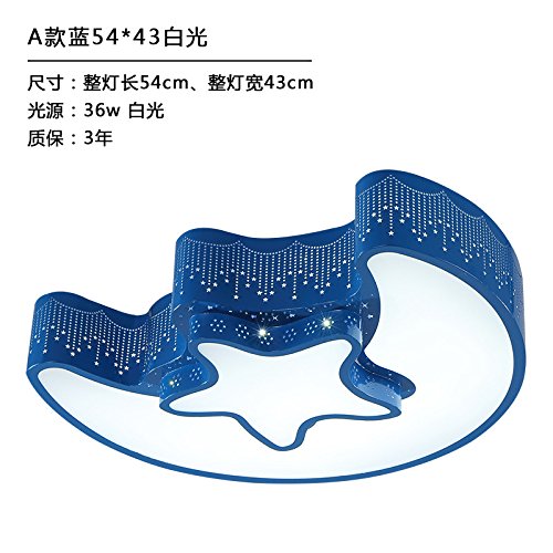 Preisvergleich Produktbild GQLB Led Kinderzimmer Deckenleuchte leuchtet 540*430mm,01 Sterne Mond