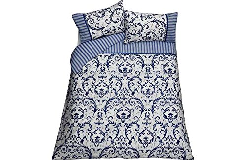 Heart of House Antoinette Blue Bedding Set - Kingsize.