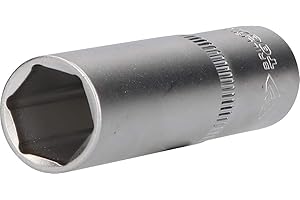 BRILLIANT TOOLS BT022826 Douille 6 pans 1/2", version longue, 16 mm [Powered by KS TOOLS]