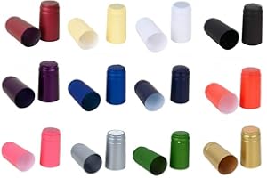 HUGBERT Top Schrumpfkapseln, Kapseln für Weinkorken, Flaschenkapseln mit einem Aufreißstreifen, Siegelkapseln, verschiedene Farben, Passt zu jeder Standard Wein- oder Sektflasche, Grün, 100 Stück