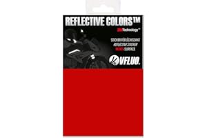 VFLUO 3M Reflective Colors™, Feuille rétro réfléchissant à découper pour Casque Moto, Scooter, vélo, Multi-Usage, 3M Technology™, 10 x 15 cm, Rouge Rubis