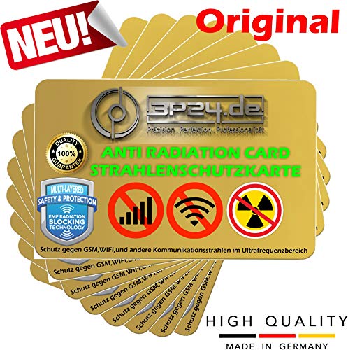 Preisvergleich Produktbild 8 X STRAHLENSCHUTZKARTE (Anti-Radiation) für WiFi, DECT, EMR, FUNKSIGNALE