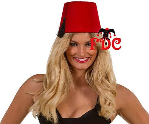 Red Fez Hat Adult Pack of 10
