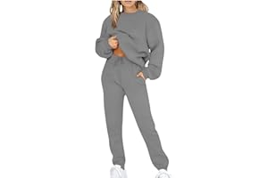 TYHONEYS Women Tracksuits Casual 2 Piece Sportwear Outfits Long Sleeve Loose Tops Skinny Round Neck Long Pants Sets Sweatshirts Suits Plus Size
