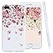 Produktbild ZXK CO iPhone 7 Plus Hülle Flowers, iPhone 8 PlusSilikonhülle, Ultra Dünn Weich Hülle mit Blumen Muster TPU Silikon Handyhülle Transparent für iPhone 7 Plus/8 Plus 5,5"-Blütenblatt