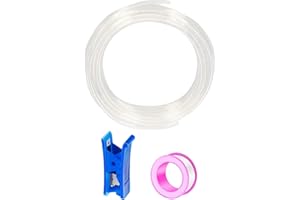 HAXIHA Clair 12 Meter Tuyau Pneumatique Polyuréthane PU Air Kit 6mm OD x 4mm ID Tuyau Air Comprimé Peut Etre Utilisé pour Les Compresseur Outils Pneumatiques
