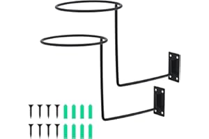 Yuhtech Motorcycle Helmet Rack, 2 Pcs Helmet Display Rack Bicycle Helmet Storage Wall Mount Holder Stand, Helmet Display Hook Stand Helmet Holder for Motorcycle Helmets Baseball Helmets Basketball