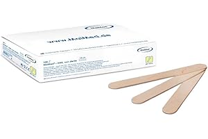 MaiMed Espátulas de madera no estéril, 100 unidades, 15 cm de largo