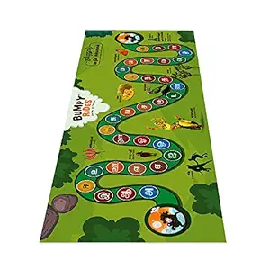 Bumpy Rides - Tamil Hopscotch Sensory Pathways (8x3 Feet) | Learn While Play Materials for Kids | Kids Indoor Sensory Path Game (Foldable & Washable)