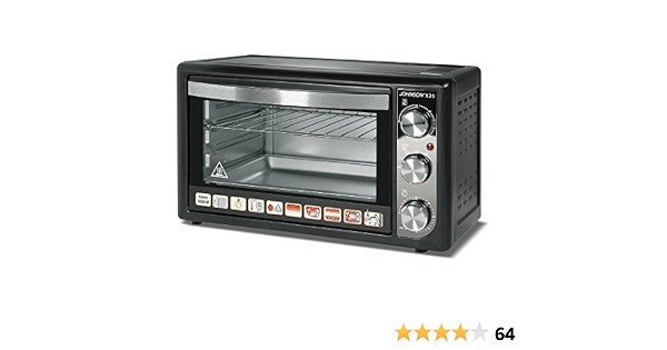 JOHNSON Forno Elettrico X 35 Statico e Ventilato Potenza 1500 Watt Capacità  35 Litri Colore Nero : Amazon.it: Casa e cucina