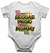 I Listen to Reggae Music With My Mummy - Baby Vests Bodysuits Baby Grows Personalised Graphic for Music Lover - Boys, Girls - White - 3 - 6 Months