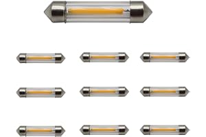 WeiHong 10 st T11 SV8.5 C5W 27 mm 31 mm 36 mm 39 mm 41 mm Festoon LED-lampor billampor 12 V COB-filament för inomhusbelysning