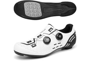 MEIJU Mateju Zapatillas Ciclismo Hombre y Mujer, Adulto Zapatillas de Ciclismo Suela de GomaRespirables Antideslizantes, Exterior Zapatillas de Ciclismo Unisex Sin Sistema Sloqueo