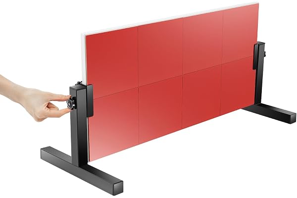 Xigner Ping Pong Rebounder bordtennis Rebound Board bordtennis backstudsbräda med 8 röda gummi, självträningsutrustning för hem gym inomhus utomhus