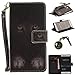 Produktbild PU für P9 Lite Hülle Case Tiere Landschaft Hülle für-P9 Lite Leder Handyhülle Brieftasche Book Type PU Leder +TPU Innere Tasche Bunt Gemalt Magnetverschluss Ledertasche Cover,+ Stöpsel Staubschutz (8)