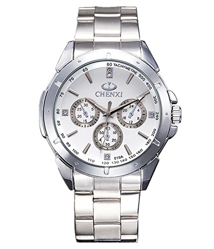 Heiße ChenXi Art- und Weiseuhr Armbanduhr-Quarz-Geschäfts-Mann-Uhr-Armbanduhr-Weiß