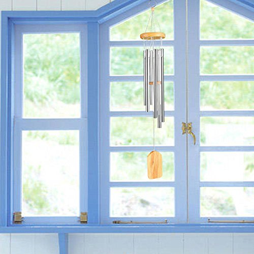 SOLEDI Wind Chimes Windspiel Klangspiel 6 Rohre Melody Dekoration Geschenk - 6