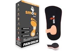 SMOU HEEL Plantillas Fascitis Plantar | Taloneras Ortopédicas Profesionales para Mujer o Hombre | Trata el Espolón Calcáneo y Alivia el Dolor de Pies Planos o Cavos. Producto Patentado