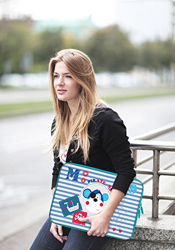PEDEA Design Schutzhülle Notebook Tasche bis 17,3 Zoll (43,9cm), Pirate Monkey - 2