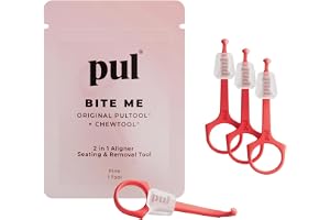PUL System Aligner Chewies och Removal Tool Combo för Invisalign och Aligners (4 Pack