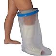StrideOn Extra Wide Waterproof Leg Cast or Bandage Cover. Non-Slip and Reuseable with an Extra Wide Top Seal for big Casts, Bandages and Larger Legs Ideal for Showering or Bathing.