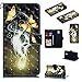 Produktbild Nadoli Wallet Handyhülle für Nokia 3.1,Kreative 3D Gold Schmetterling Muster Taljereep Ständer Flip Ledertasche Brieftasche Schutzhülle Etui für Nokia 3.1
