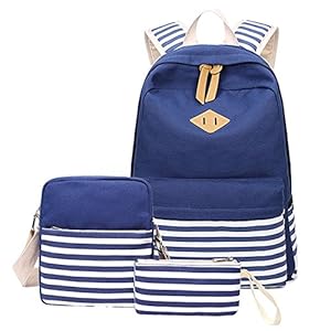 Backpack Mochilas Escolares Mujer Mochila Escolar Lona Bolsa Vendimia Casual Colegio Para Chicas Backpack 3Pcs