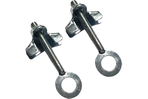 cyclingcolors 2x Fahrrad kettenspanner M6x65mm stahl mit muttern Øachsen 11.3mm BMX fixie