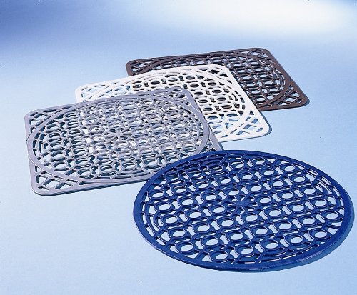 Ruco V810 Silber Spülbecken-Schutzeinlage für eckige und runde Becken, PVC frei, 2-er Set, silber - 3