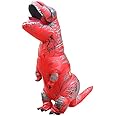 JASHKE Inflatable Costume Trex Dinosaur Costumes Halloween Costume Fancy Dress for Adult (Red)