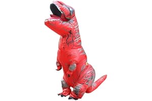 JASHKE Nadmuchiwany kostium Trex, dinozaur, kostium na Halloween, fantazyjny strój dla dorosłych