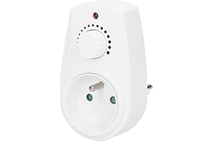 ORNO AE-13114 ściemniacz światła z dodatkowym gniazdem zasilania 2P+T Max.280W wersja francuska Szary