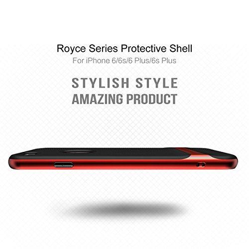 Funda ROCK Royce iPhone 6 6s Case Netted Texturizado Doble Capa Dos Colores Apple Logo PC TPU Agujero Honda Tel fono Caja Caso para Apple iPhone 6 6s 4 7 inch - Rojo reviews Funda ROCK Royce iPhone 6 6s Case Netted Texturizado Doble Capa Dos Colores Apple Logo PC TPU Agujero Honda Tel fono Caja Caso para Apple iPhone 6 6s 4 7 inch - Rojo