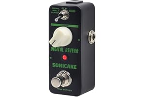 SONICAKE Reverb Pédale d'effets guitare Digital Reverb Room Hall Plate