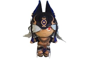 Hanaiette 1PC Genshin Plush pillow Genshin Impact Plush Stuffed Cosplay Costume Props for Game Fans (Cyno)