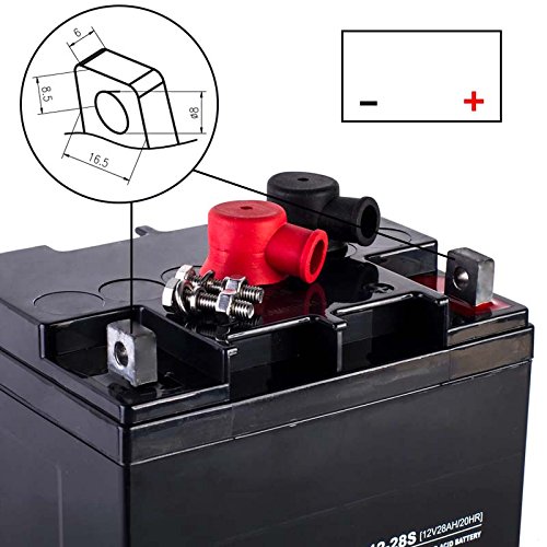 ECTIVE EBC-Serie | Zyklenfester 12V Bleiakku | 10 Varianten: 9Ah – 50Ah |Wartungsfreier Blei-AGM-Akku, Blei-Vlies-Akku, AGM-Akku, Bleigelakku, Blei-Akku, Blei-Batterie für höchste Anforderungen (28Ah) - 2