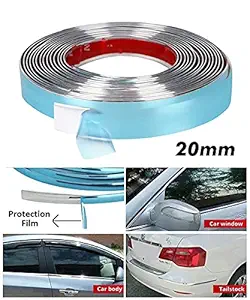 Fabtec Side Window Chrome Beading Roll 10 Meter for All Cars (20mm)