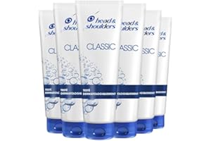 Head & Shoulders, Classic après-Shampoing Cuir Chevelu, Hydrate et Nourrit les Cheveux et le Cuir Chevelu, Lot de 6 x 220 ml