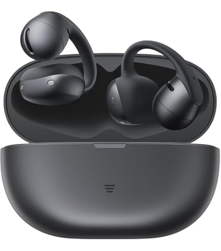 SHOKZ Clip-On Earbud Carrying Case-Black | Compact storage box