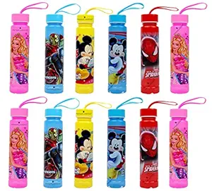 Perpetual Bliss (Pack of 12) Fancy Disney Theme Water Bottle 500ml / Birthday Return Gifts for Kids (Dimension)cm :5x5x22